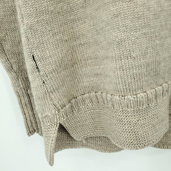 WooLovers 100% British Wool Crewneck Sweater L Tan - Picture 14 of 16